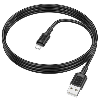 Kabel za podatke i punjenje USB-A - Lightning Borofone BX111 Feliz, 18W, 1m, Crni