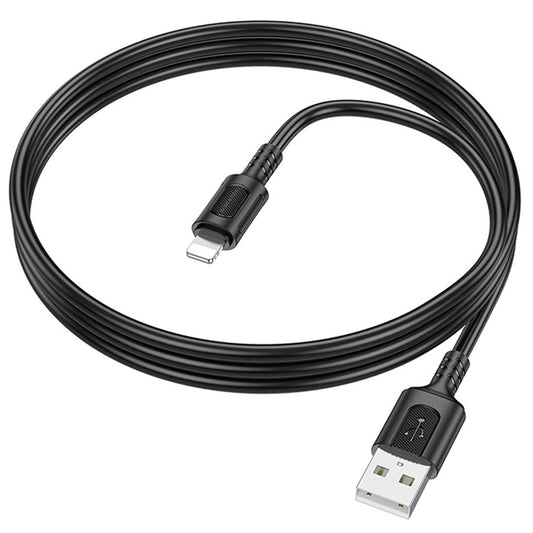 Kabel za podatke i punjenje USB-A - Lightning Borofone BX111 Feliz, 18W, 1m, Crni