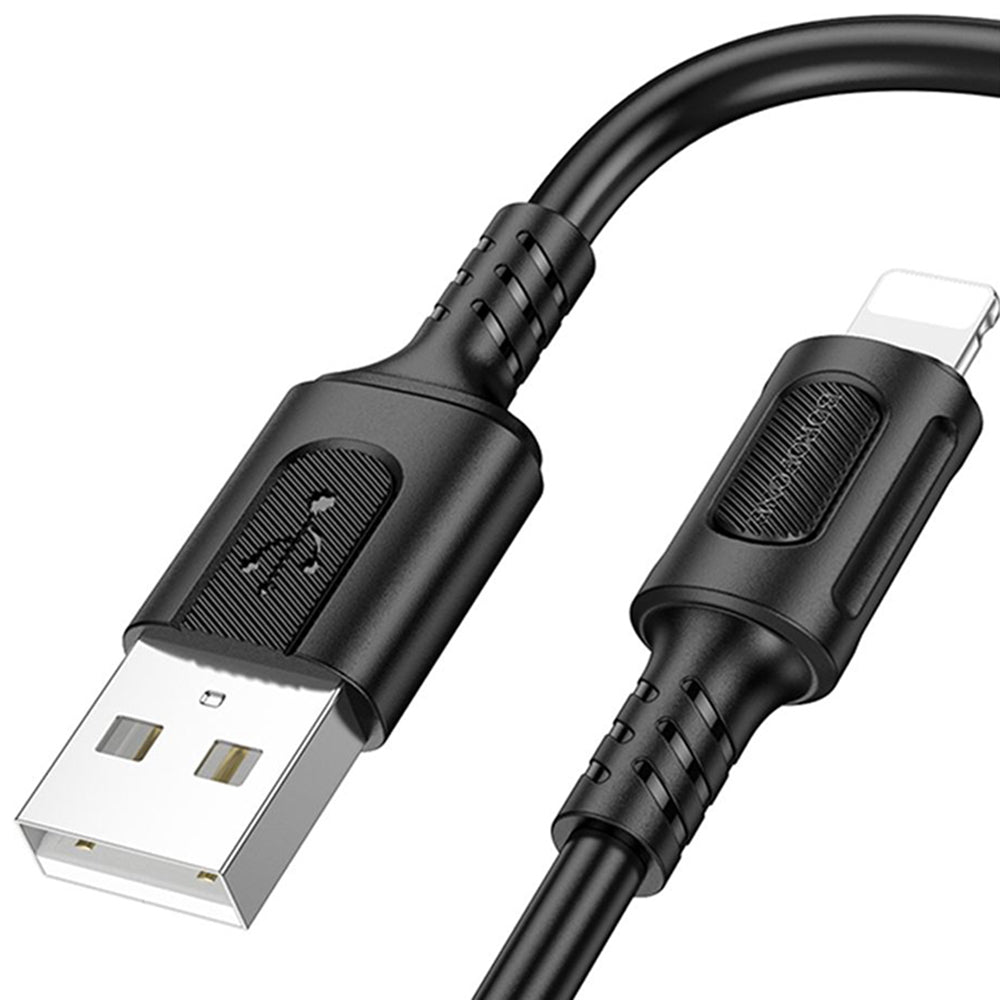 Kabel za podatke i punjenje USB-A - Lightning Borofone BX111 Feliz, 18W, 1m, Crni
