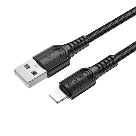 Kabel za podatke i punjenje USB-A - Lightning Borofone BX116 Certain, 18W, 1m, Crni