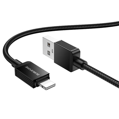 Kabel za podatke i punjenje USB-A - Lightning Borofone BX120 Placer, 18W, 1m, Crni