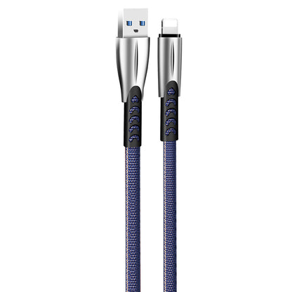 Kabel za podatke i punjenje USB-A - Lightning ColorWay CW-CBUL010, 18W, 1m, Plavi