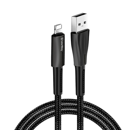 Kabel za podatke i punjenje USB-A - Lightning ColorWay CW-CBUL035, 18W, 1m, Crni