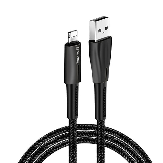 Kabel za podatke i punjenje USB-A - Lightning ColorWay CW-CBUL035, 18W, 1m, Crni