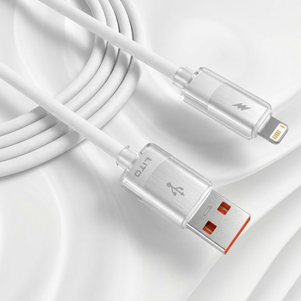 Kabel za podatke i punjenje USB-A - Lightning Lito LD07, 60W, 1m, Bijeli