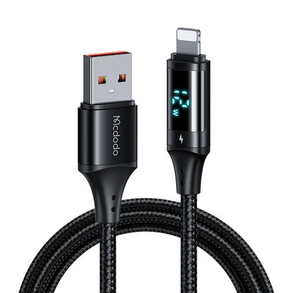 Kabel za podatke i punjenje USB-A - Lightning McDodo CA-1060 Display, 12W, 1.2m, Crni