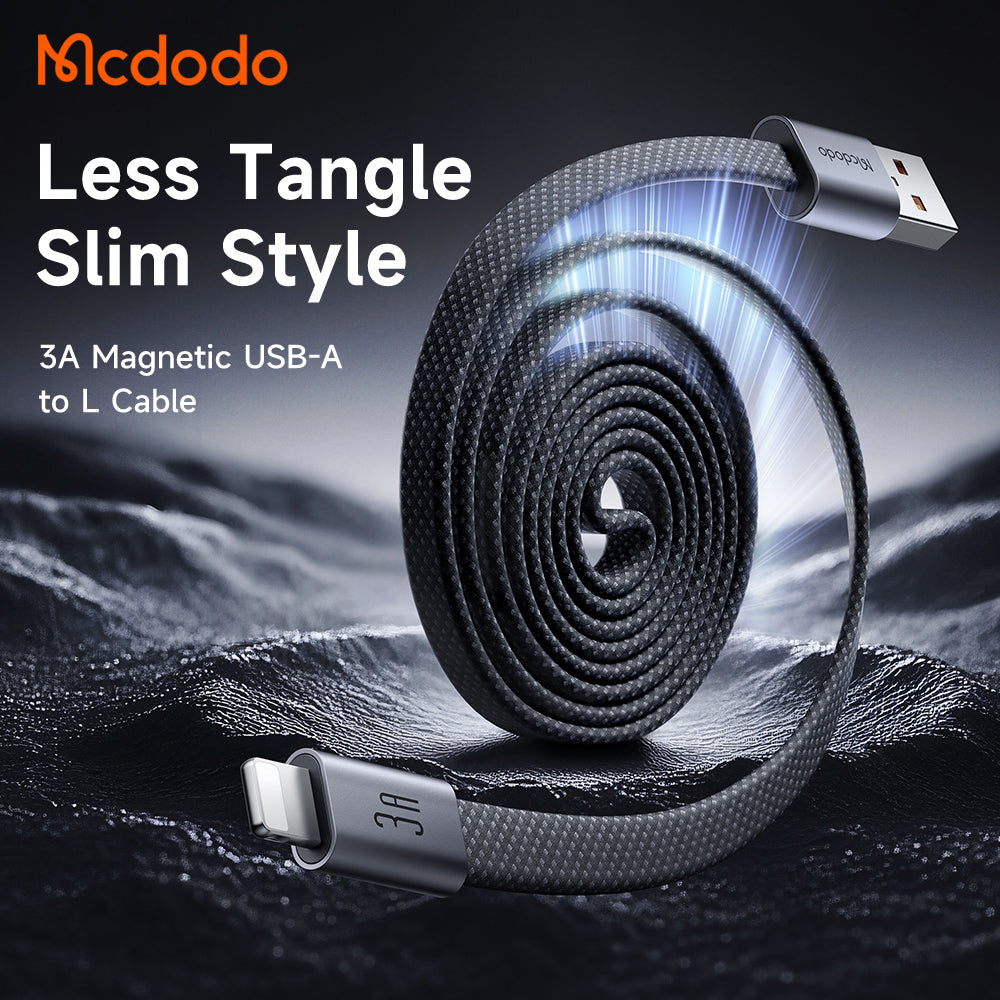 USB-A kabel za prijenos podataka i punjenje - Lightning McDodo CA-1160, 18W, 1m, Crna