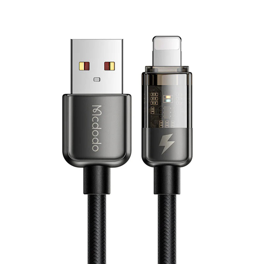 Kabel za prijenos podataka i punjenje USB-A - Lightning McDodo CA-3140 Auto Power Off, 18W, 1.2m, Crni