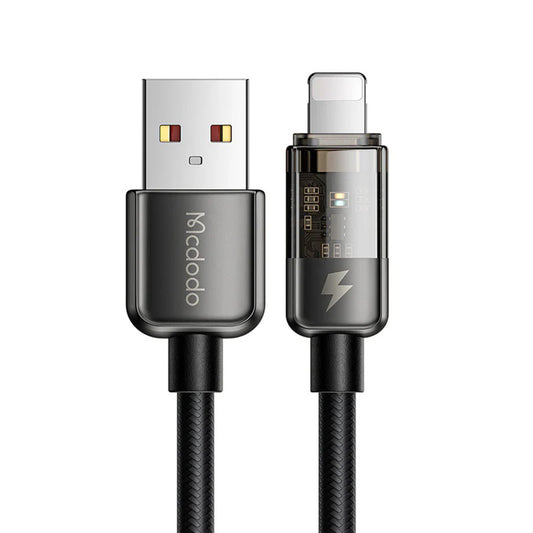 Kabel za prijenos podataka i punjenje USB-A - Lightning McDodo CA-3140 Auto Power Off, 18W, 1.2m, Crni