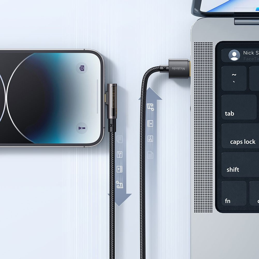 Kabel za podatke i punjenje USB-A - Lightning McDodo CA-3510 Angled, 18W, 1.2m, Crni