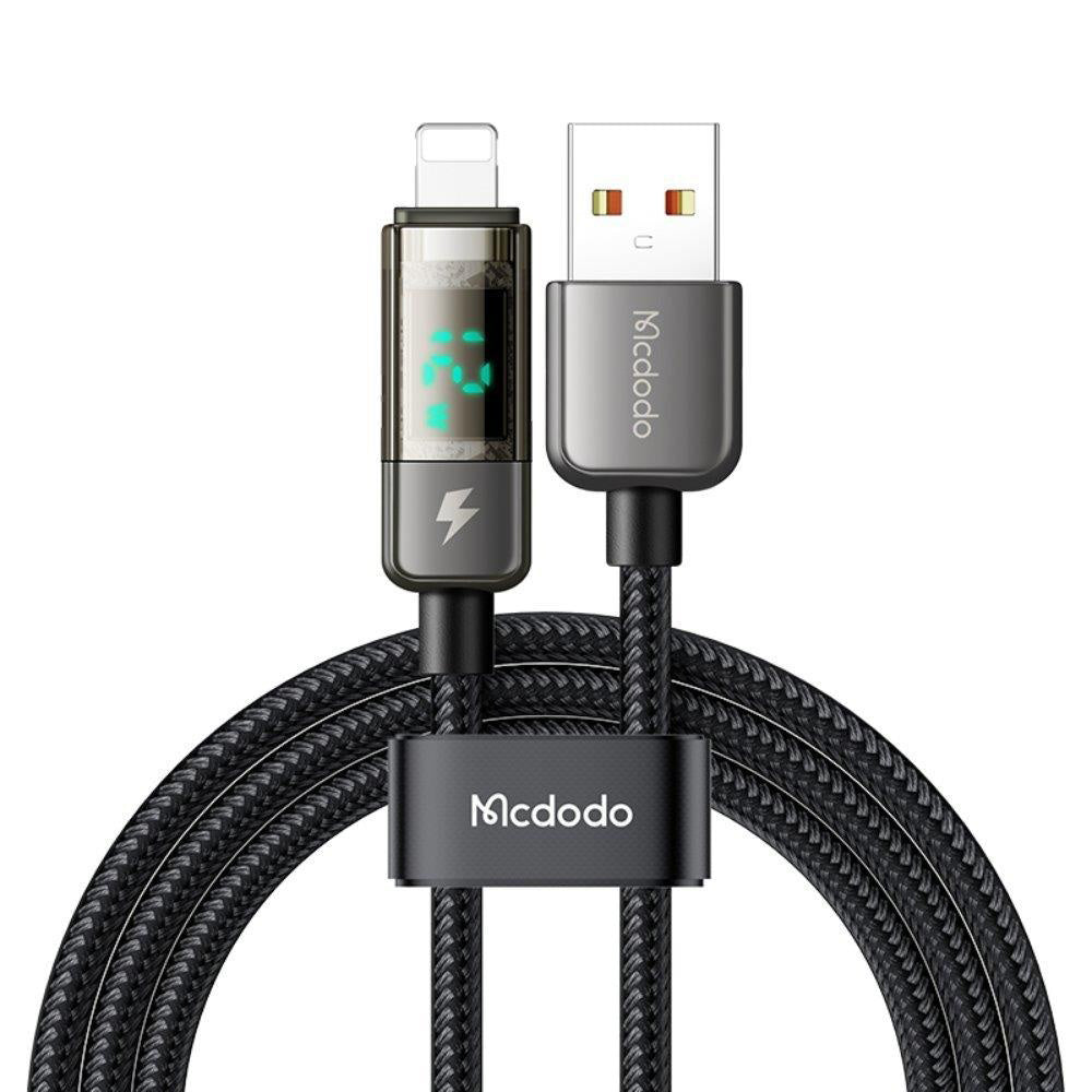 Kabel za podatke i punjenje USB-A - Lightning McDodo CA-3620 Display Auto Power Off, 18W, 1.2m, Crni