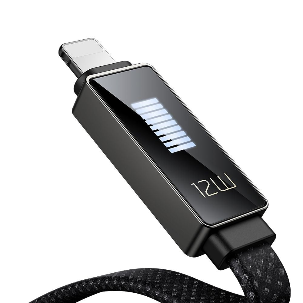 Kabel za podatke i punjenje USB-A - Lightning McDodo CA-4970 Rythm Display, 18W, 1.2m, Crni