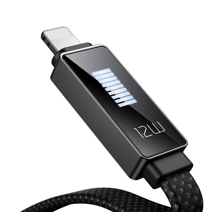 Kabel za podatke i punjenje USB-A - Lightning McDodo CA-4970 Rythm Display, 18W, 1.2m, Crni