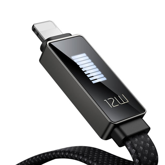 Kabel za podatke i punjenje USB-A - Lightning McDodo CA-4970 Rythm Display, 18W, 1.2m, Crni