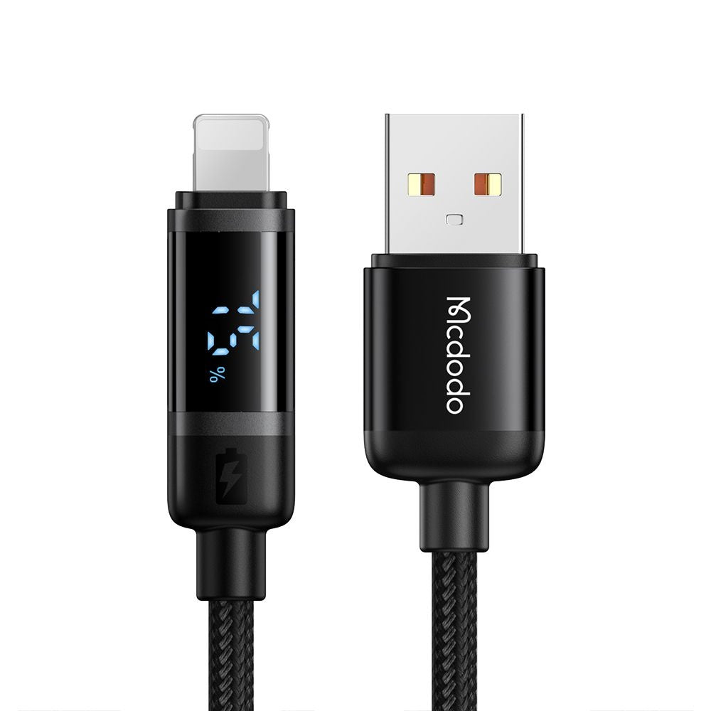 Kabel za podatke i punjenje USB-A - Lightning McDodo CA-5000 Bat Display, 18W, 1.2m, Crni
