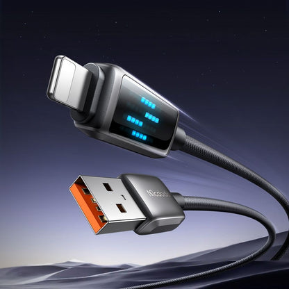 Kabel za podatke i punjenje USB-A - Lightning McDodo CA-5250 Display, 18W, 1.2m, Crni
