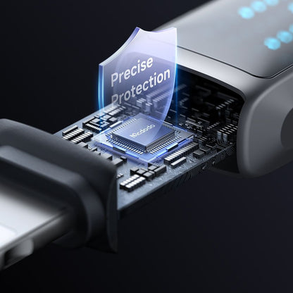 Kabel za podatke i punjenje USB-A - Lightning McDodo CA-5250 Display, 18W, 1.2m, Crni