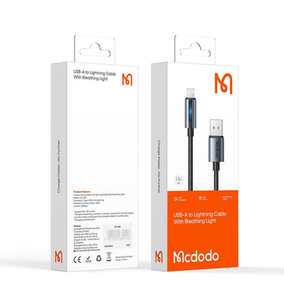 Kabel za podatke i punjenje USB-A - Lightning McDodo CA-5660, 18W, 1.2m, Crni