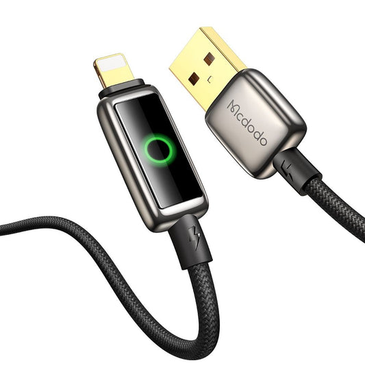 Kabel za podatke i punjenje USB-A - Lightning McDodo CA-6590 Auto Power Off, 18W, 1.2m, Crni