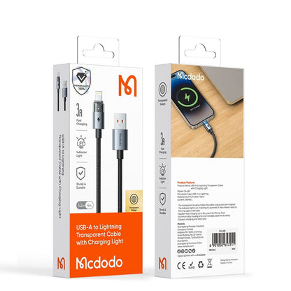 Kabel za podatke i punjenje USB-A - Lightning McDodo CA-6911, 18W, 1.2m, Zlatni