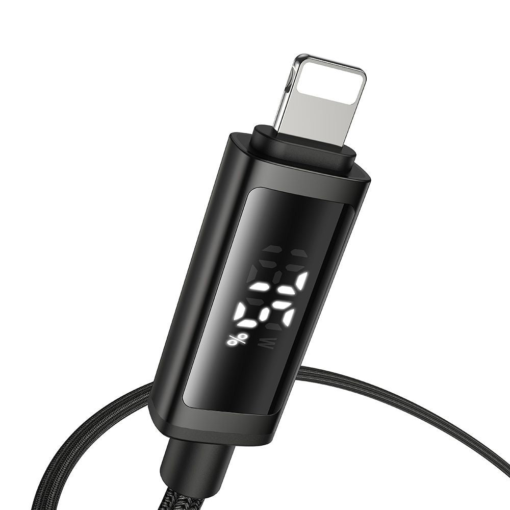 Kabel za podatke i punjenje USB-A - Lightning McDodo CA-7970 Display, 18W, 1.2m, Crni