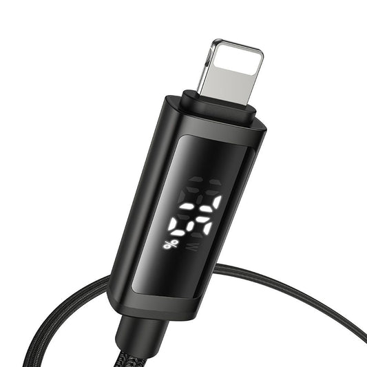Kabel za podatke i punjenje USB-A - Lightning McDodo CA-7970 Display, 18W, 1.2m, Crni