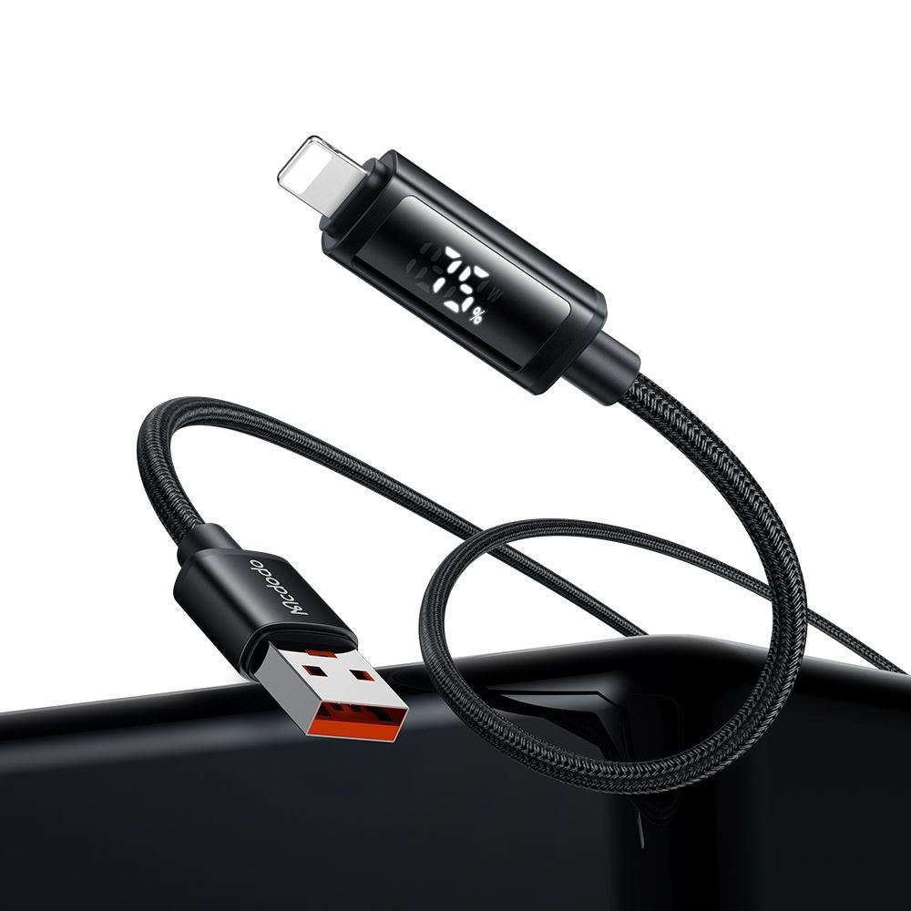 Kabel za podatke i punjenje USB-A - Lightning McDodo CA-7970 Display, 18W, 1.2m, Crni