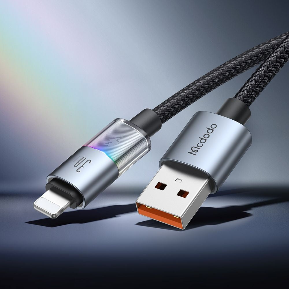 Kabel za podatke i punjenje USB-A - Lightning McDodo CA-8170 Colorful, 18W, 1.2m, Crni