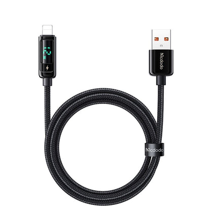 Kabel za podatke i punjenje USB-A - Lightning McDodo CA-9940 Display, 12W, 1.2m, Crni