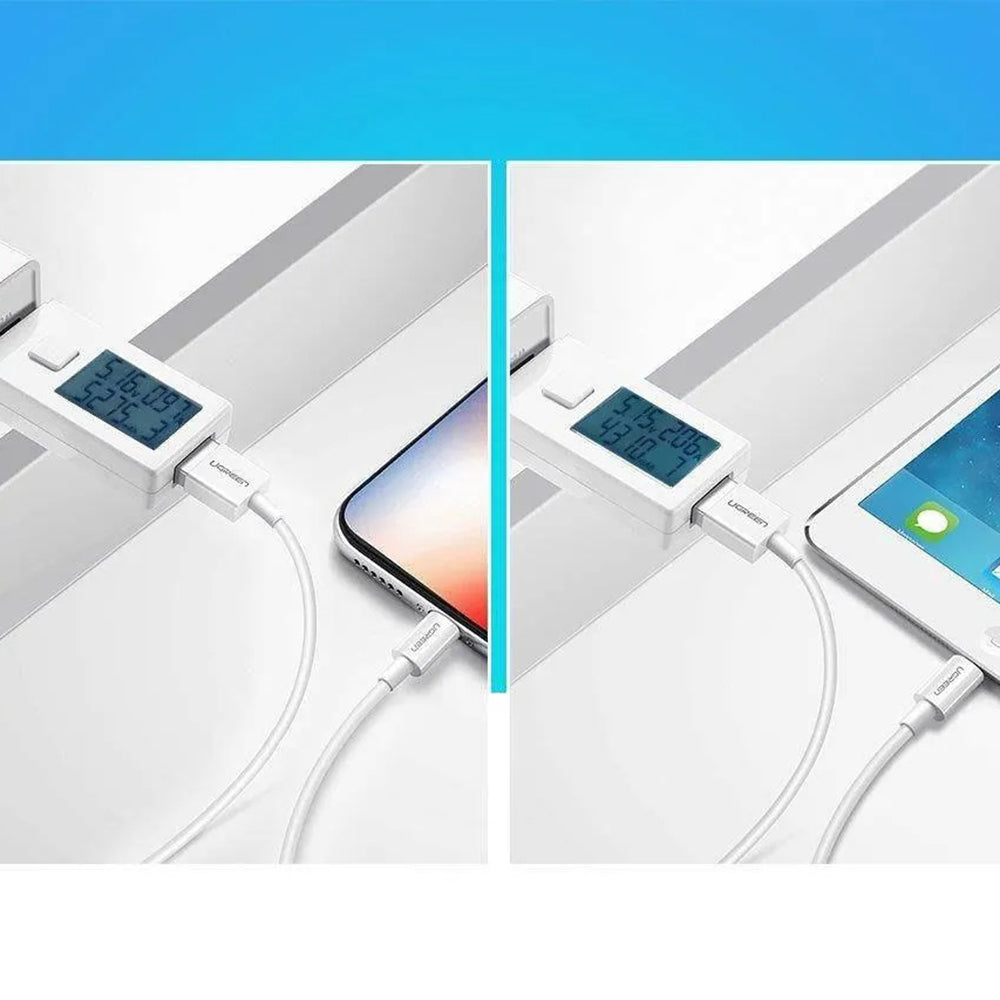 Kabel za podatke i punjenje USB-A - Lightning UGREEN US155 (20728), 18W, 1m, Bijeli