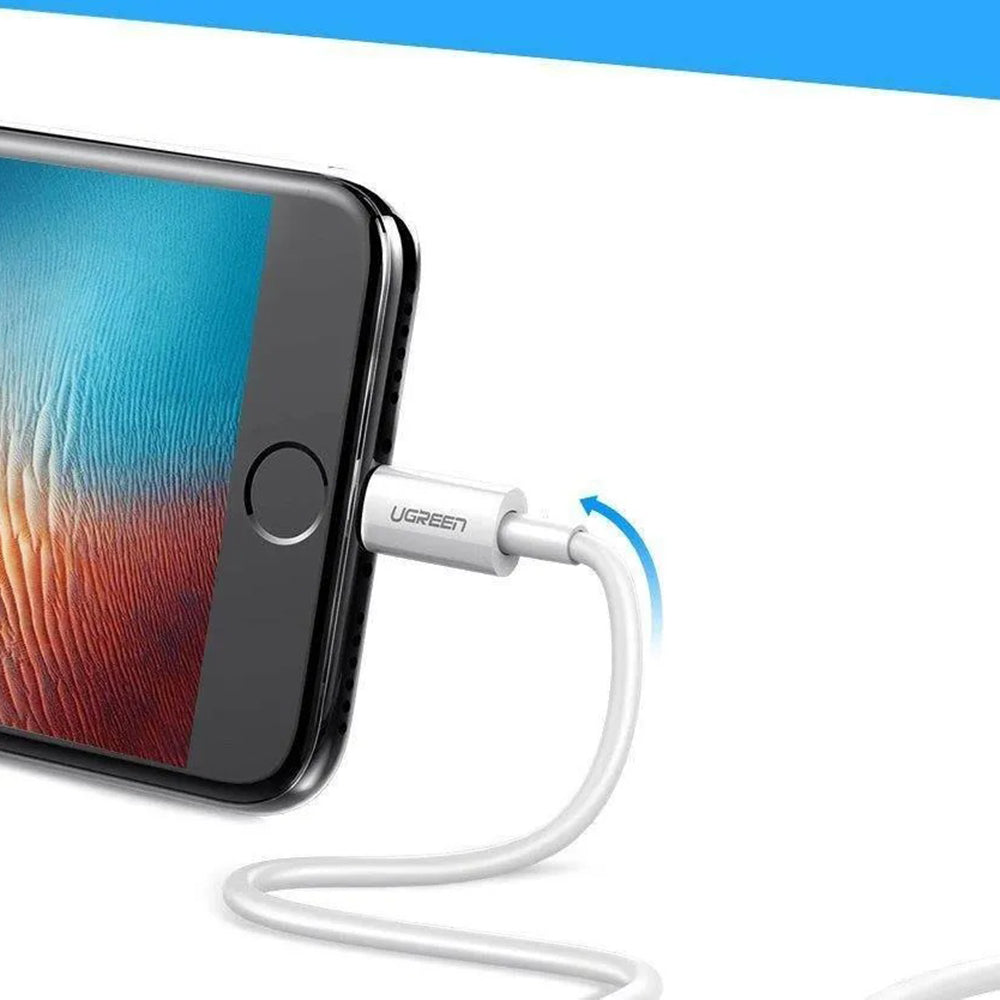 Kabel za podatke i punjenje USB-A - Lightning UGREEN US155 (20730), 18W, 2m, Bijeli