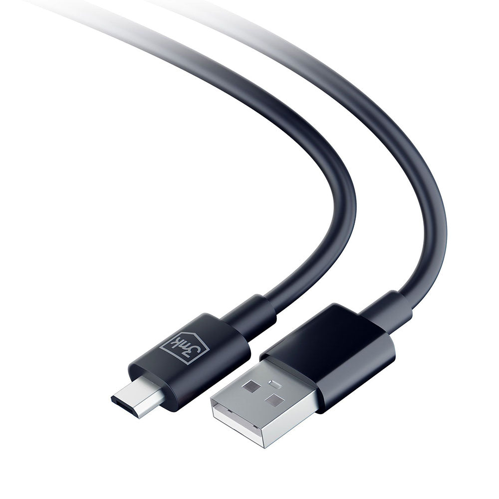 Kabel za podatke i punjenje USB-A - microUSB 3MK Hyper, 18W, 1.2m, Crni