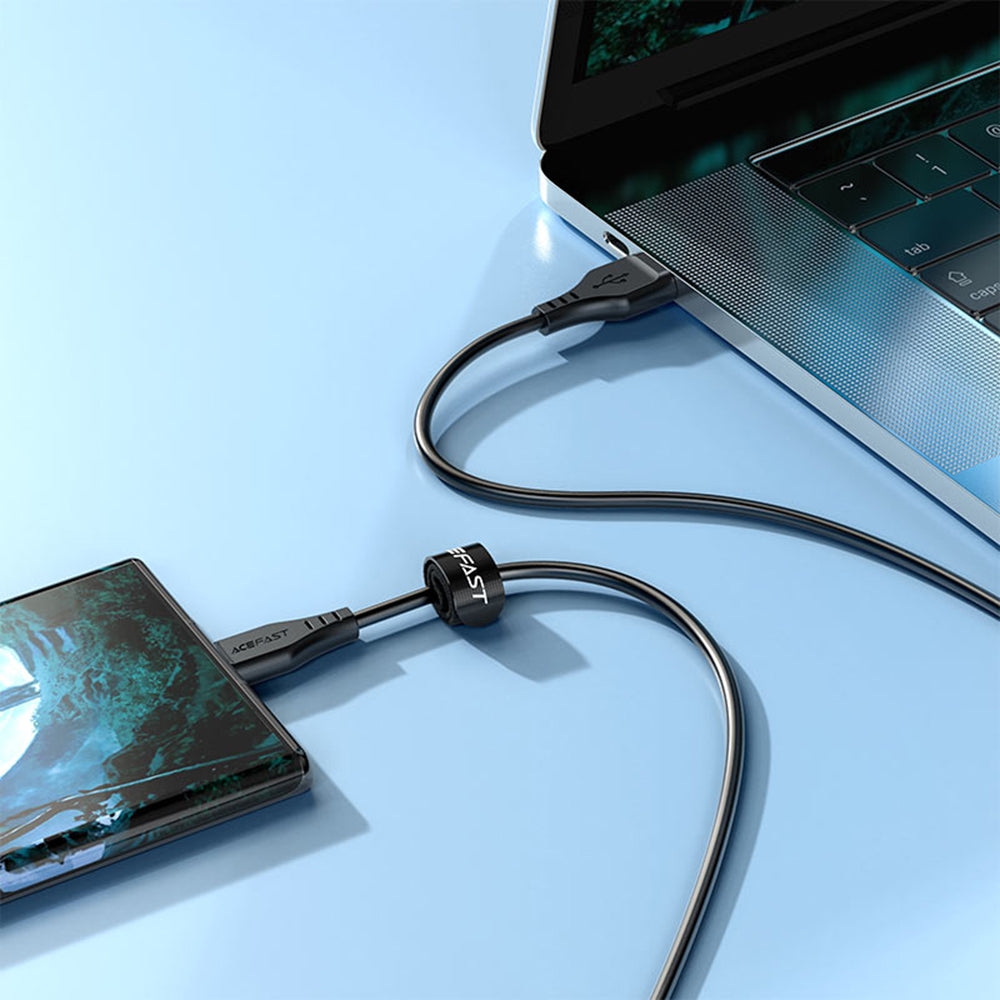 Kabel za podatke i punjenje USB-A - microUSB Acefast C3-09, 18W, 1.2m, Bijeli