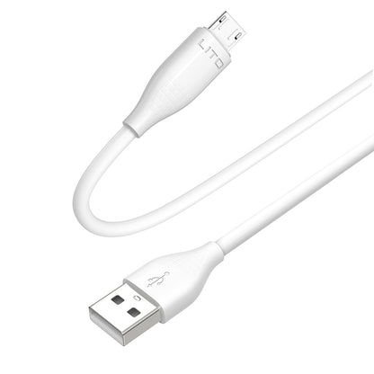 Kabel za podatke i punjenje USB-A - microUSB Lito LD03V, 18W, 1m, Bijeli