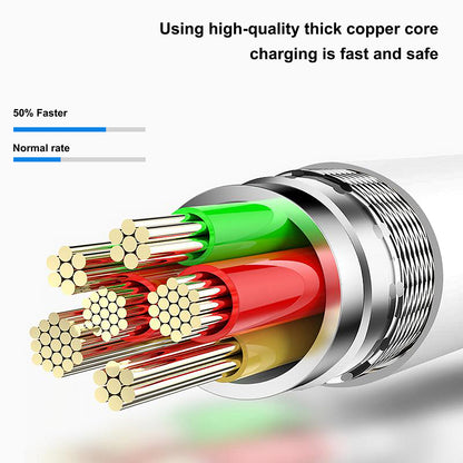 Kabel za podatke i punjenje USB-A - microUSB Lito LD03V, 18W, 1m, Bijeli