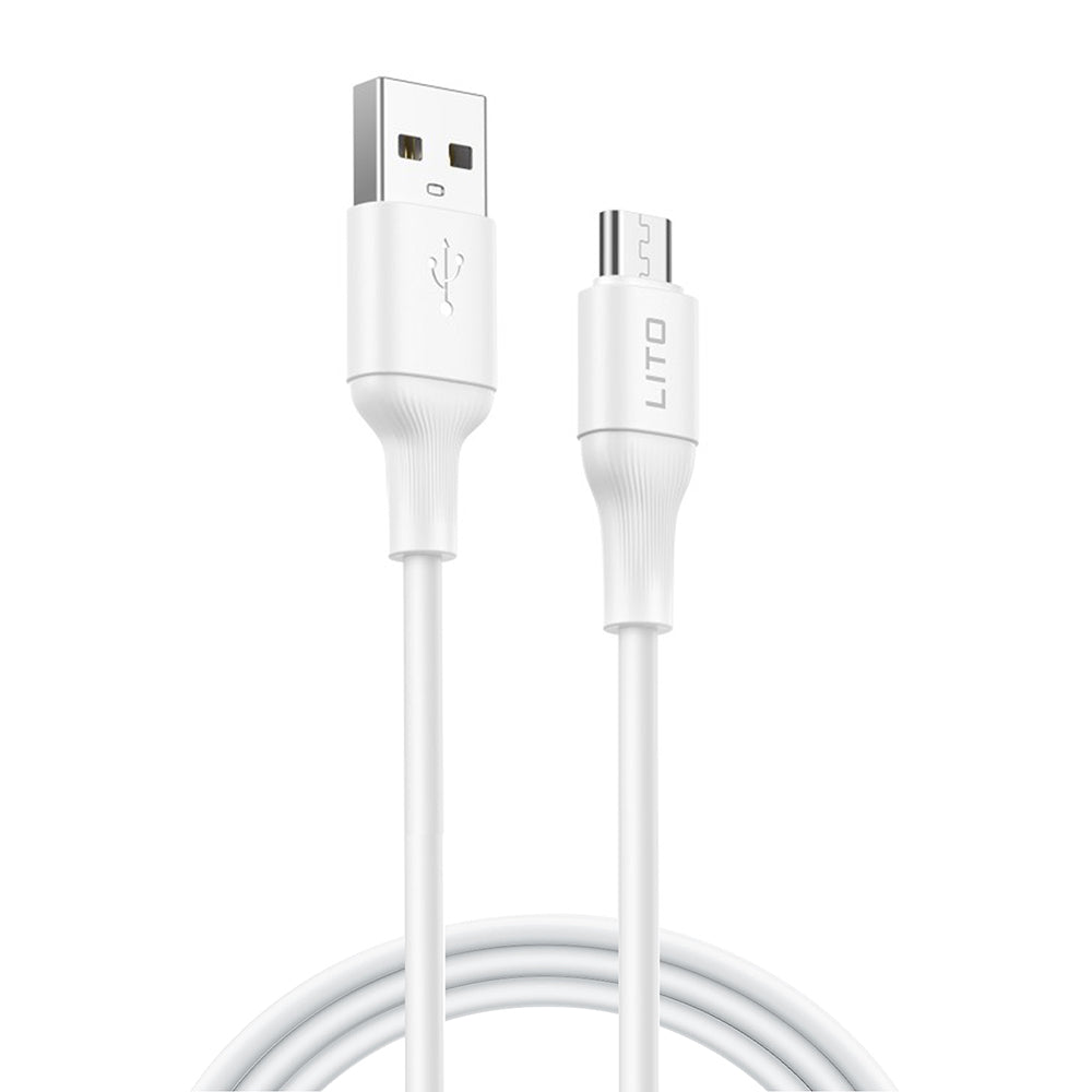 Kabel za podatke i punjenje USB-A - microUSB Lito LD06V, 18W, 1m, Bijeli