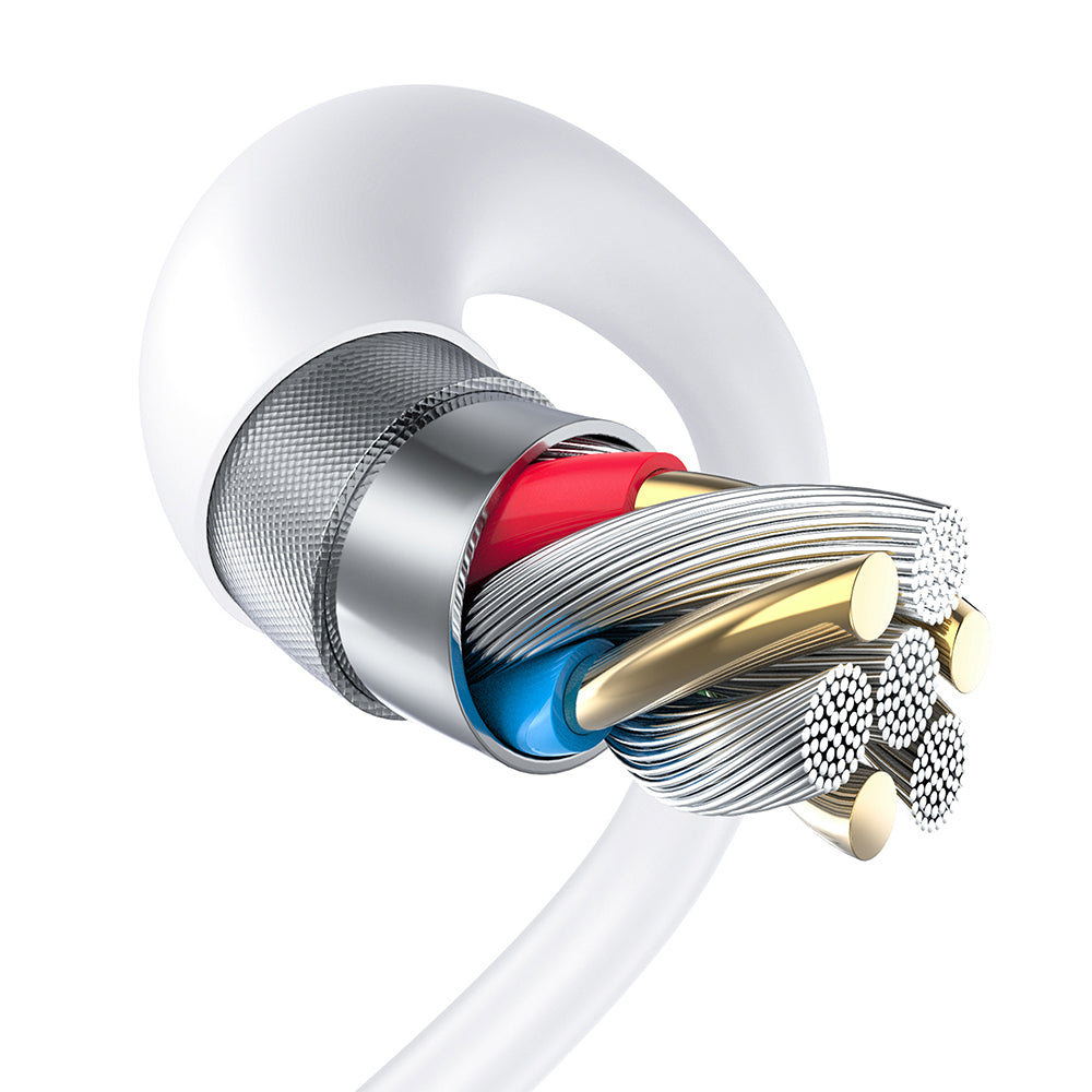 Kabel za podatke i punjenje USB-A - microUSB Lito LD06V, 18W, 1m, Bijeli