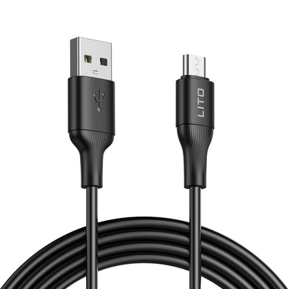 Kabel za podatke i punjenje USB-A - microUSB Lito LD06V, 18W, 1m, Crni