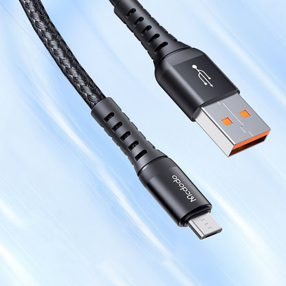 Kabel za podatke i punjenje USB-A - microUSB McDodo CA-2281, 18W, 1m, Crni