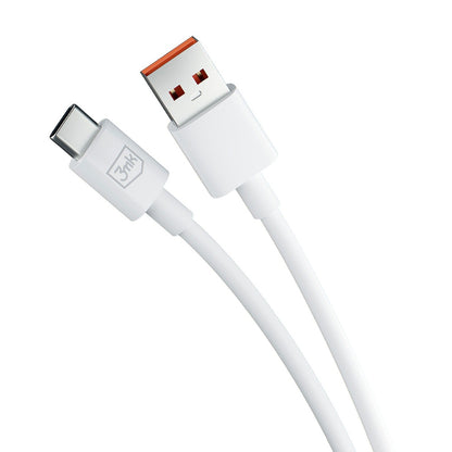 Kabel za podatke i punjenje USB-A - USB-C 3MK Hyper, 60W, 1.2m, Bijeli