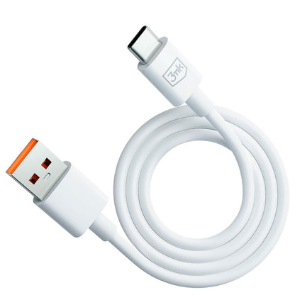 Kabel za podatke i punjenje USB-A - USB-C 3MK Hyper, 60W, 1.2m, Bijeli