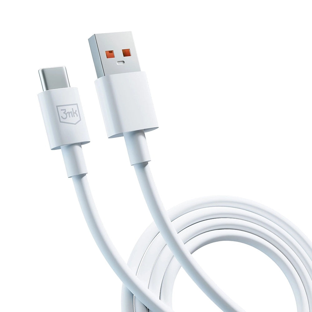Kabel za podatke i punjenje USB-A - USB-C 3MK Hyper, 60W, 1.2m, Bijeli
