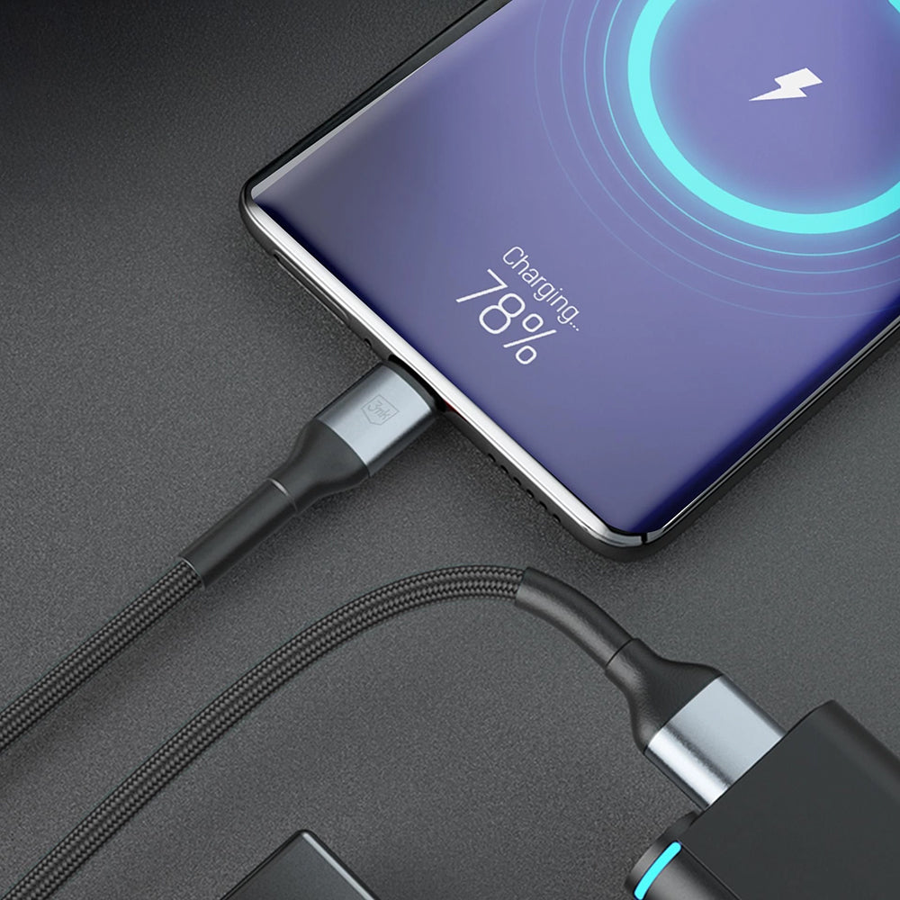 Kabel za podatke i punjenje USB-A - USB-C 3MK Hyper N 18, 18W, 1m, Crni