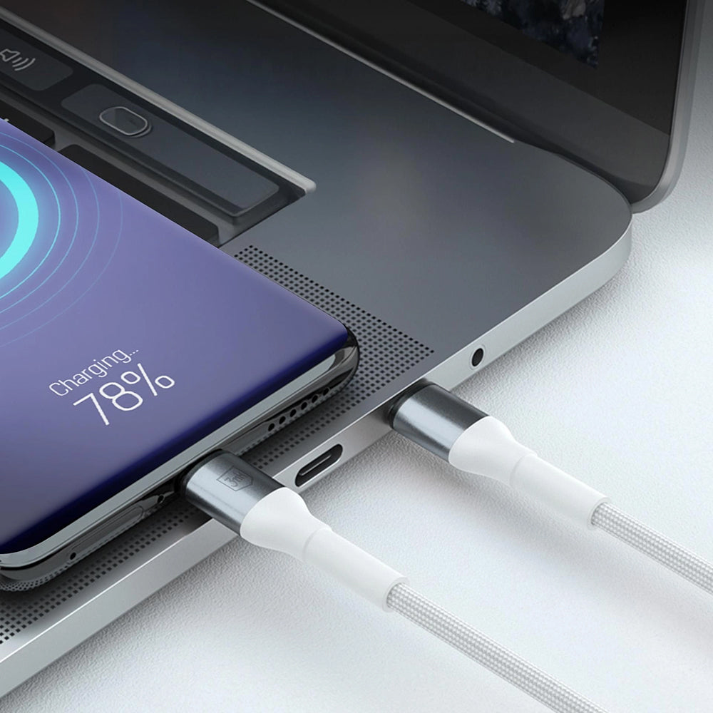 Kabel za podatke i punjenje USB-A - USB-C 3MK Hyper N, 18W, 1m, Bijeli