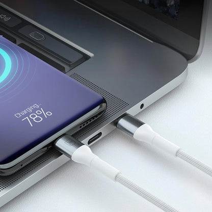 Kabel za podatke i punjenje USB-A - USB-C 3MK Hyper N, 18W, 1m, Bijeli