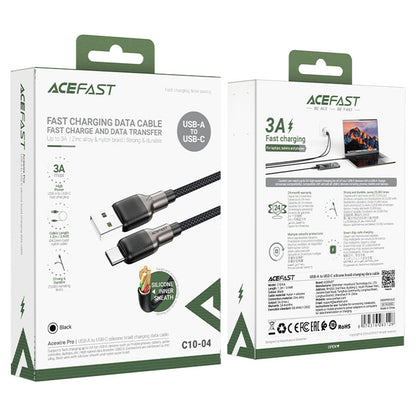 Kabel za podatke i punjenje USB-A - USB-C Acefast C10-04, 18W, 1.2m, Crni