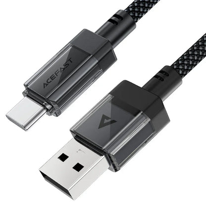 Kabel za podatke i punjenje USB-A - USB-C Acefast C12-04, 18W, 1.2m, Crni