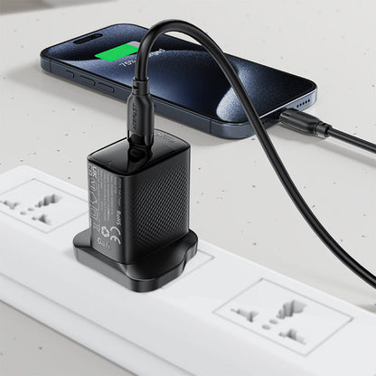 Kabel za podatke i punjenje USB-A - USB-C Acefast C16-04, 18W, 1.2m, Crni
