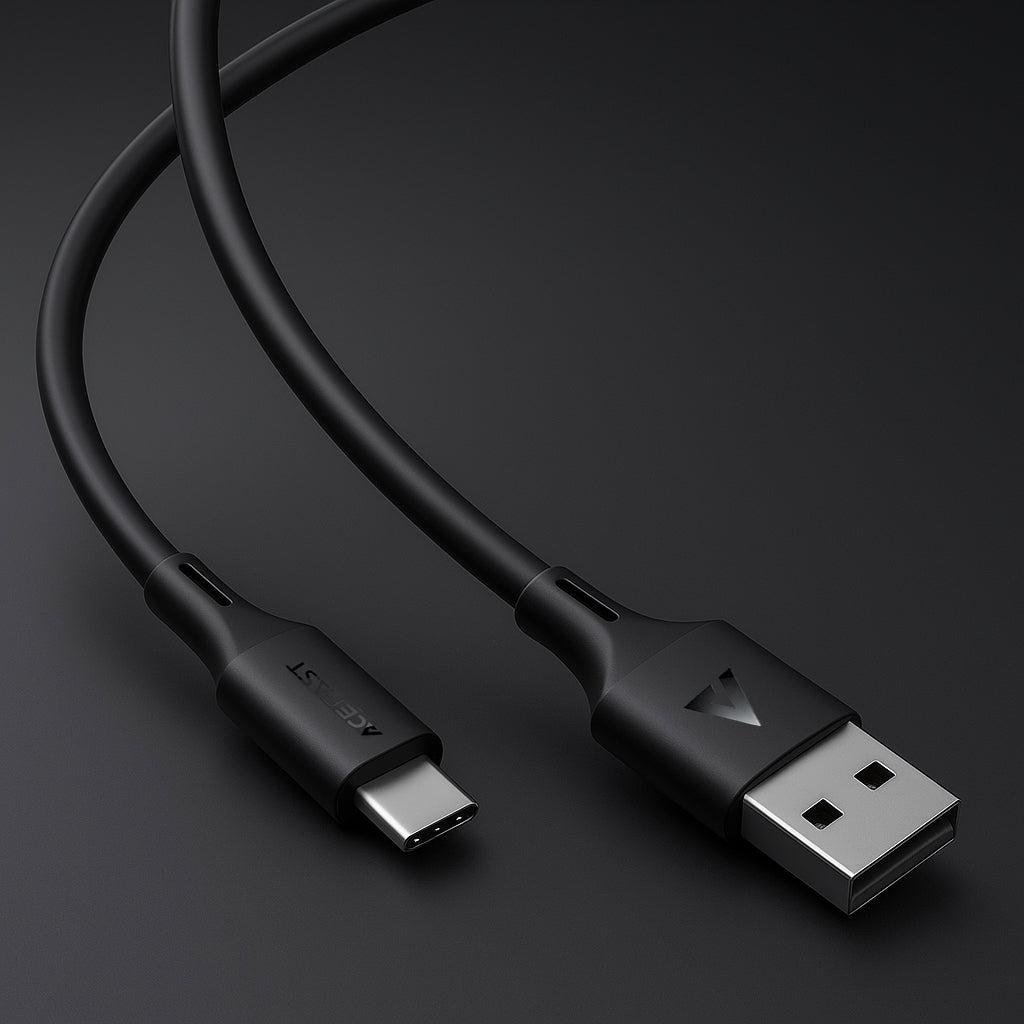 Kabel za prijenos podataka i punjenje USB-A - USB-C Acefast C17-04, 18W, 1.2m, Crni