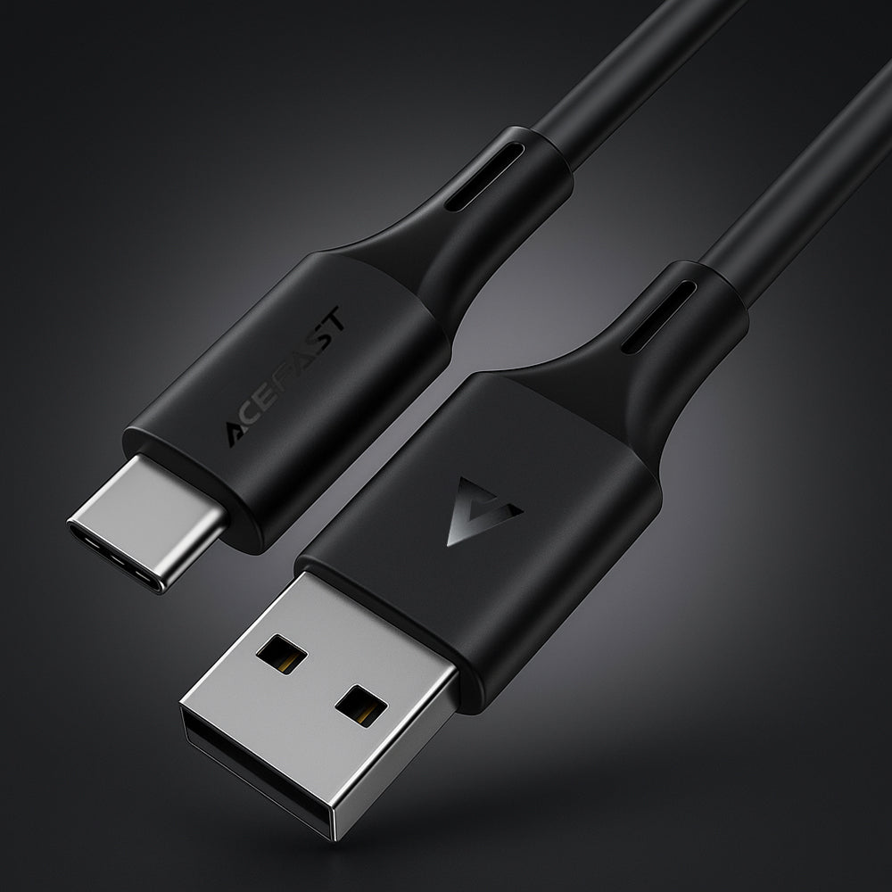 Kabel za prijenos podataka i punjenje USB-A - USB-C Acefast C17-04, 18W, 1.2m, Crni
